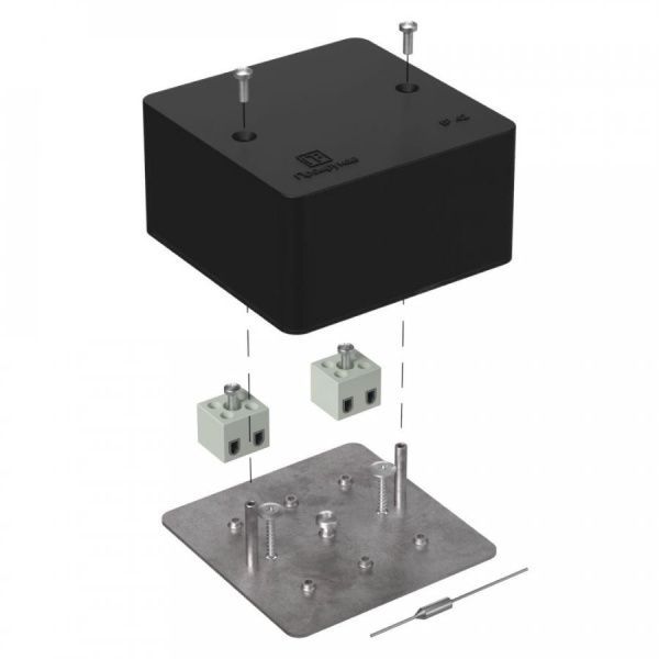 Коробка огнестойкая для кабель-канала 40-0460-FR2.5-4-П Е15-Е120 с термопредохранителем RAL9005 85х85х45 (44 шт/кор) Коробка огнестойкая для кабель-канала 40-0460-FR2.5-4-П Е15-Е120 с термопредохранителем RAL9005 85х85х45 (44 шт/кор)
