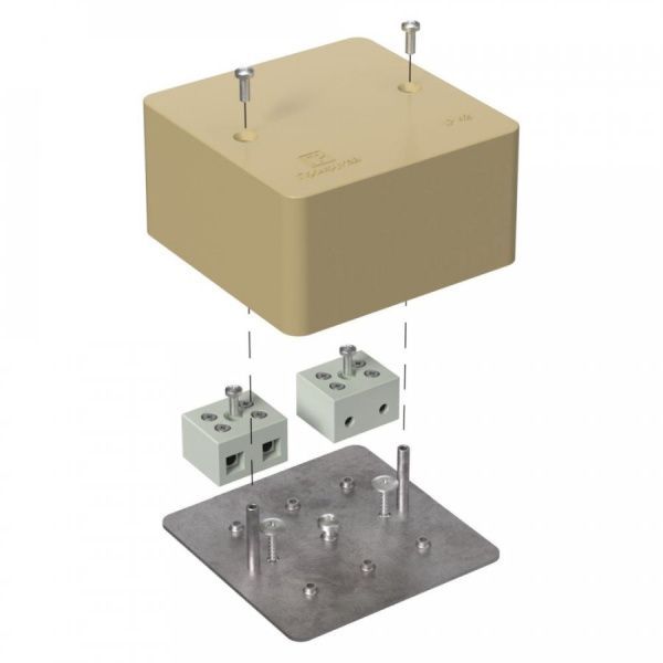 Коробка огнестойкая для кабель-канала 40-0460-FR10.0-4 Е15-Е120 RAL1001 85х85х45 (44 шт/кор) Коробка огнестойкая для кабель-канала 40-0460-FR10.0-4 Е15-Е120 RAL1001 85х85х45 (44 шт/кор)