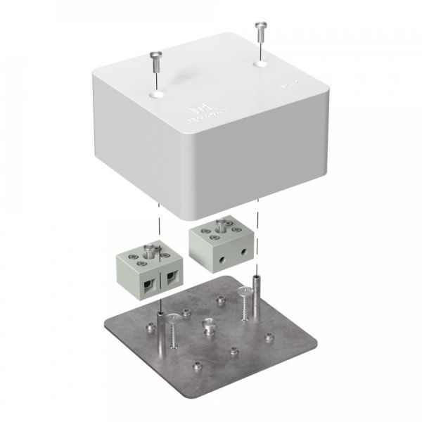 Коробка огнестойкая для кабель-канала 40-0460-FR10.0-4 Е15-Е120 RAL9003 85х85х45 (44 шт/кор) Коробка огнестойкая для кабель-канала 40-0460-FR10.0-4 Е15-Е120 RAL9003 85х85х45 (44 шт/кор)