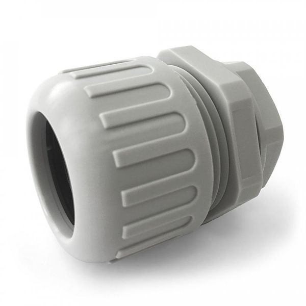 Муфта вводная усиленная (IP68) для гофрированных труб серая ВМУ-ГТ-20 (М20) Муфта вводная усиленная (IP68) для гофрированных труб серая ВМУ-ГТ-20 (М20)