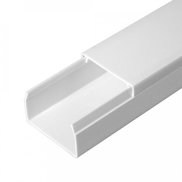 Кабель-канал белый 2-й замок 40х25 мм (24м/уп) Кабель-канал белый 2-й замок 40х25 мм (24м/уп)