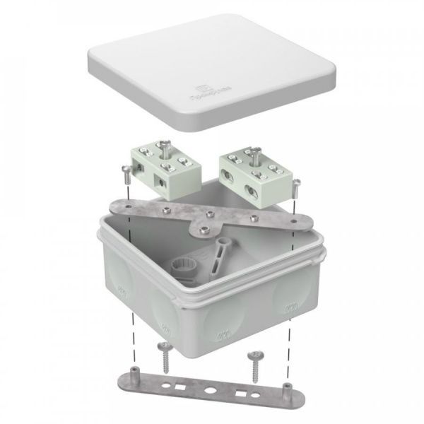 Коробка огнестойкая разветвительная для о/п двухкомпонентная 60-0210-FR6.0-4-4-Р Е15-Е60 RAL7035 80х80х40 Коробка огнестойкая разветвительная для о/п двухкомпонентная 60-0210-FR6.0-4-4-Р Е15-Е60 RAL7035 80х80х40