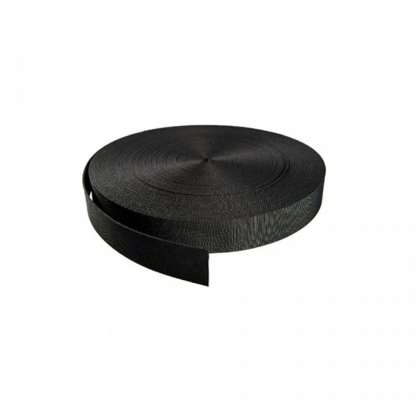 Лента монтажная полиэфирная 20 мм черная (50м/уп) Лента монтажная полиэфирная 20 мм черная (50м/уп)