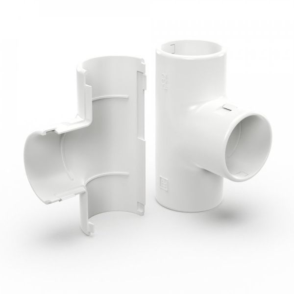 Тройник разборный белый d32 мм (1шт/200шт уп/кор) Тройник разборный белый d32 мм (1шт/200шт уп/кор)