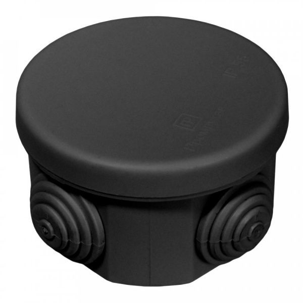 Коробка распределительная 40-0100-9005 для о/п безгалогенная (HF) чёрная 65х40 (200шт/кор) Коробка распределительная 40-0100-9005 для о/п безгалогенная (HF) чёрная 65х40 (200шт/кор)