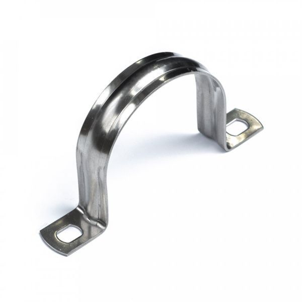 Скоба металлическая двухлапковая СМД(INOX) d48-50 мм (10шт/150шт уп/кор) Скоба металлическая двухлапковая СМД(INOX) d48-50 мм (10шт/150шт уп/кор)