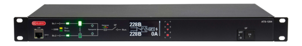 ELEMY ATS, 1U, 220B, 32A, Индикация: OLED-дисплей, Мониторинг: WEB, SNMP, Modbus-TCP, Вход (2) IEC309 кабель 2.4м, Выход (2) C19 (9) C13 ELEMY ATS, 1U, 220B, 32A, Индикация: OLED-дисплей, Мониторинг: WEB, SNMP, Modbus-TCP, Вход (2) IEC309 кабель 2.4м, Выход (2) C19 (9) C13