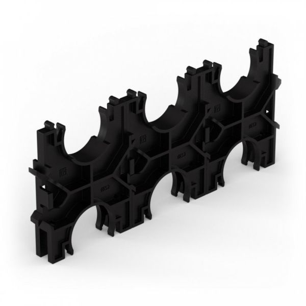 Кластер для двустенных труб d32 мм, тройной, двухсторонний (130 шт/кор) Кластер для двустенных труб d32 мм, тройной, двухсторонний (130 шт/кор)