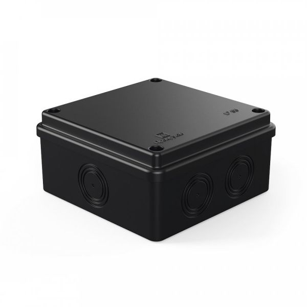 Коробка распределительная 40-0301-9005м безгалогенная (HF) чёрная 100х100х50 б/г (8шт/уп) Коробка распределительная 40-0301-9005м безгалогенная (HF) чёрная 100х100х50 б/г (8шт/уп)