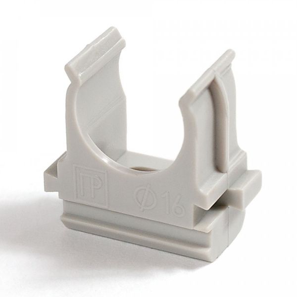 Крепеж-клипса для труб АБС-пластик в п/э d16 мм (100шт/2000шт уп/кор) Крепеж-клипса для труб АБС-пластик в п/э d16 мм (100шт/2000шт уп/кор)