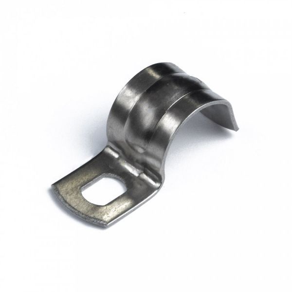 Скоба металлическая однолапковая СМО(INOX) d12-13 мм (20 шт/уп) Скоба металлическая однолапковая СМО(INOX) d12-13 мм (20 шт/уп)