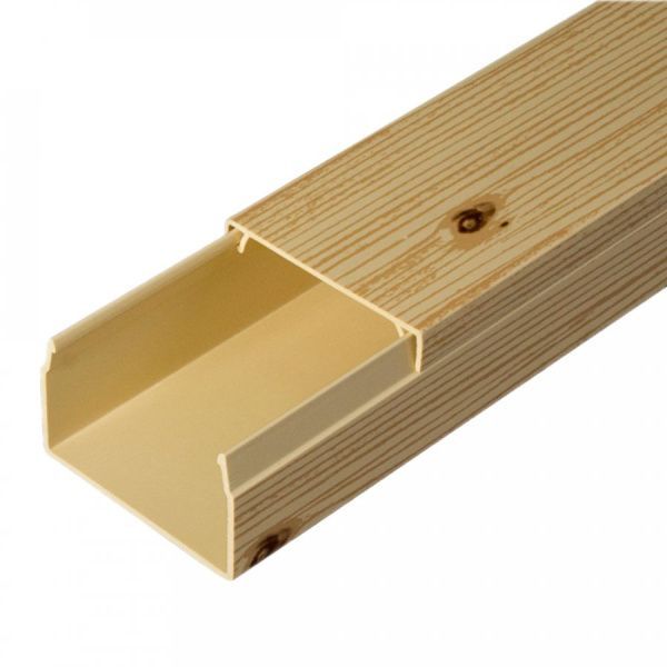 Кабель-канал сосна 2-й замок 40х25 мм (30м/уп) Кабель-канал сосна 2-й замок 40х25 мм (30м/уп)