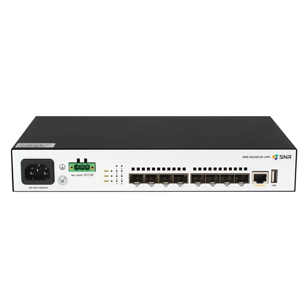 SNR Управляемый коммутатор уровня 2+, 8 x 1/10GE SFP+. Питание: 220V AC + встроенный UPS 12V SNR Управляемый коммутатор уровня 2+, 8 x 1/10GE SFP+. Питание: 220V AC + встроенный UPS 12V