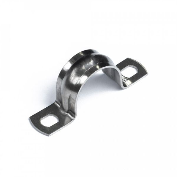 Скоба металлическая двухлапковая СМД(INOX) d25-26 мм (20шт/800шт уп/кор) Скоба металлическая двухлапковая СМД(INOX) d25-26 мм (20шт/800шт уп/кор)