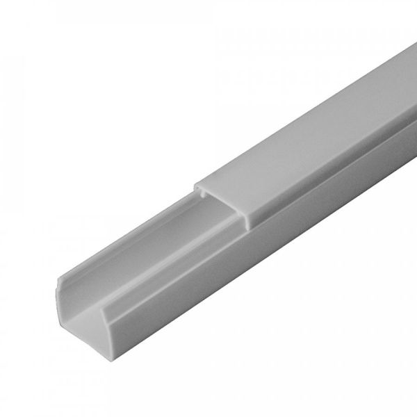 Кабель-канал серый RAL 7035 2-й замок 16х16 мм (120м/уп) Кабель-канал серый RAL 7035 2-й замок 16х16 мм (120м/уп)