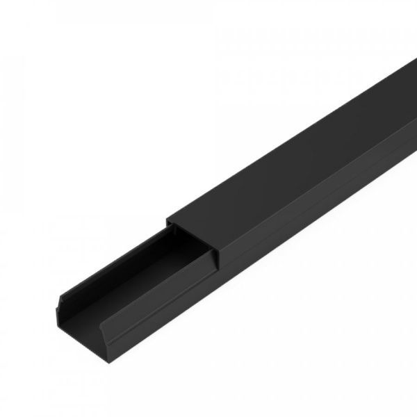 Кабель-канал чёрный 2-й замок 15х10 мм (144м/уп) Кабель-канал чёрный 2-й замок 15х10 мм (144м/уп)