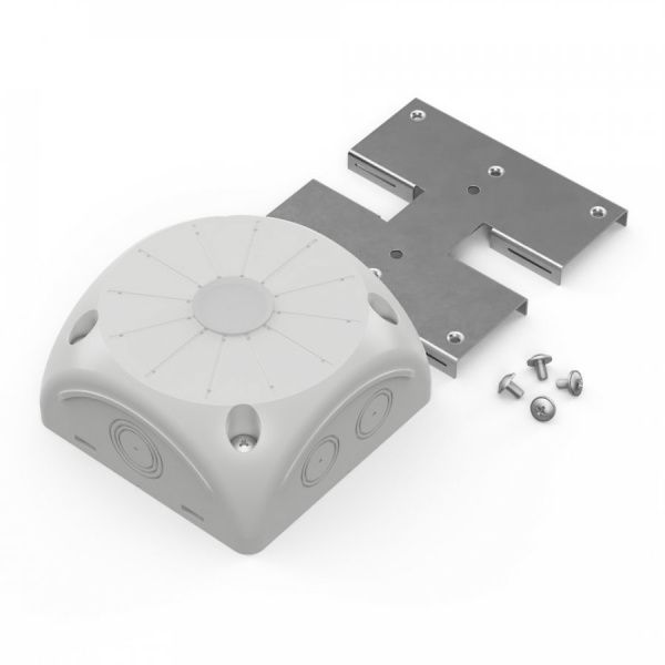 Коробка распределительная 60-0500-П для видеокамер двухкомпонентная безгалогенная (HF) серая 100х100х50 с пластиной монтажной Коробка распределительная 60-0500-П для видеокамер двухкомпонентная безгалогенная (HF) серая 100х100х50 с пластиной монтажной