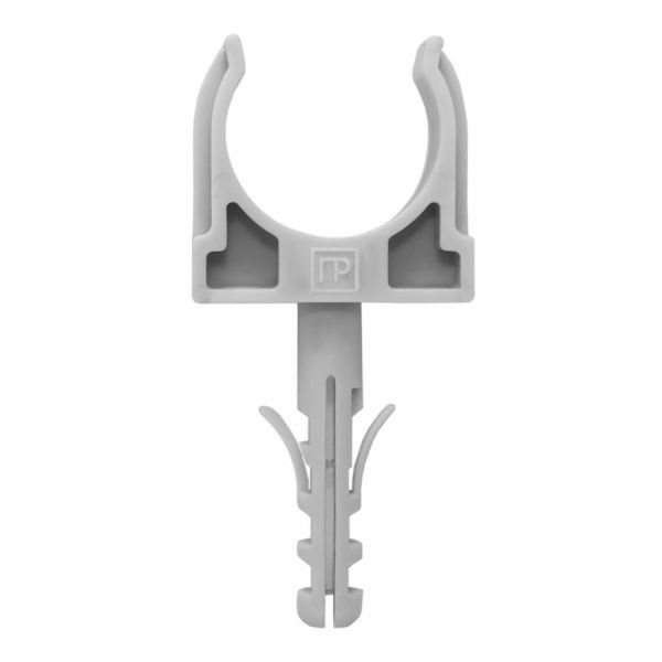 Крепеж-клипса с дюбелем серая d16 мм в малой упаковке (10шт/900шт уп/кор) Крепеж-клипса с дюбелем серая d16 мм в малой упаковке (10шт/900шт уп/кор)