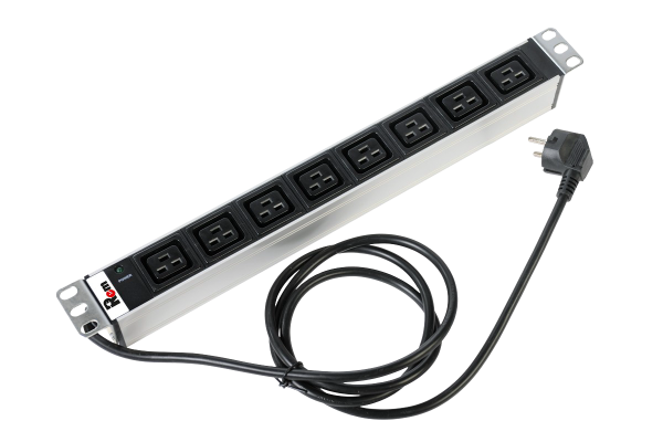 Гор блок розеток Rem-16, 1×16A, инд, 8C19, 19", шнур 3м Гор блок розеток Rem-16, 1×16A, инд, 8C19, 19", шнур 3м