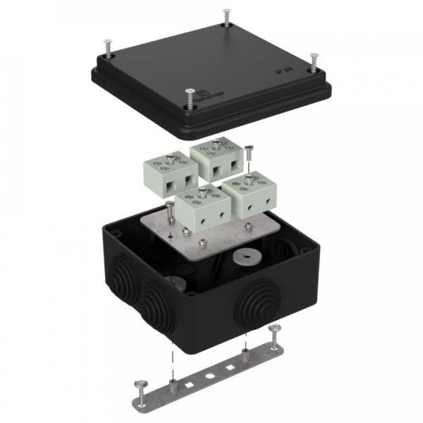 Коробка огнестойкая для о/п 40-0300-FR6.0-8 Е15-Е120 RAL9005 100х100х50 (14 шт/кор) Коробка огнестойкая для о/п 40-0300-FR6.0-8 Е15-Е120 RAL9005 100х100х50 (14 шт/кор)