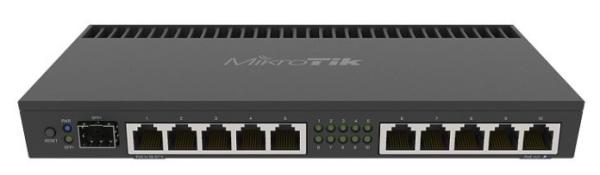 MikroTik RouterBOARD 4011iGS+ with Annapurna Alpine AL21400 Cortex A15 CPU (4-cores, 1.4GHz per core), 1GB RAM, 10xGbit LAN, 1xSFP+ port, RouterOS L5, desktop case, rackmount ears, PSU MikroTik RouterBOARD 4011iGS+ with Annapurna Alpine AL21400 Cortex A15 CPU (4-cores, 1.4GHz per core), 1GB RAM, 10xGbit LAN, 1xSFP+ port, RouterOS L5, desktop case, rackmount ears, PSU