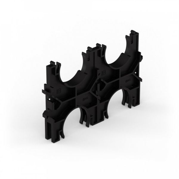 Кластер для двустенных труб d40 мм, двойной, двухсторонний (150 шт/кор) Кластер для двустенных труб d40 мм, двойной, двухсторонний (150 шт/кор)