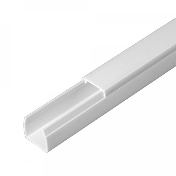 Кабель-канал белый 2-й замок 16х16 мм (84м/уп) Кабель-канал белый 2-й замок 16х16 мм (84м/уп)