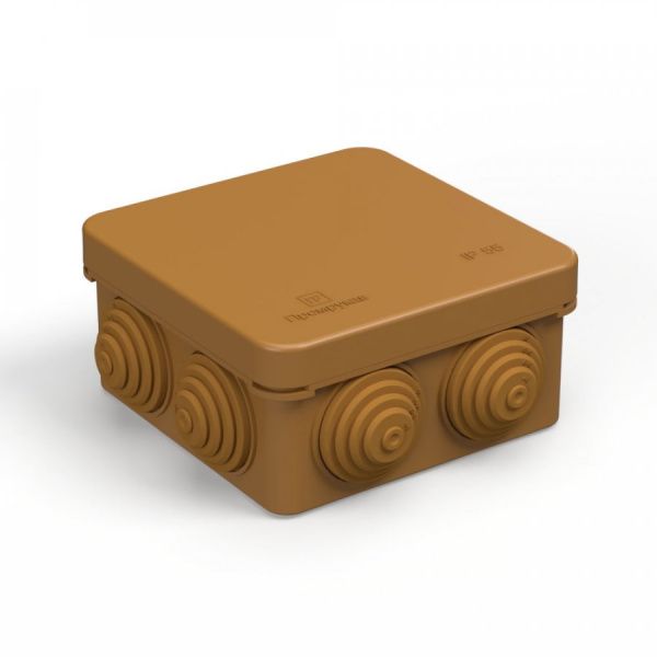 Коробка распределительная 40-0210-8001 для о/п безгалогенная (HF) бук 80х80х40 (105шт/кор) Коробка распределительная 40-0210-8001 для о/п безгалогенная (HF) бук 80х80х40 (105шт/кор)