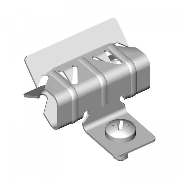 Зажим балочный 15-20 мм с отгибом и винтом М6х9 Зажим балочный 15-20 мм с отгибом и винтом М6х9