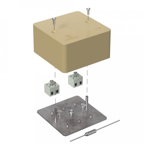 Коробка огнестойкая для кабель-канала 40-0460-FR2.5-4-П Е15-Е120 с термопредохранителем RAL1001 85х85х45 (44 шт/кор) Коробка огнестойкая для кабель-канала 40-0460-FR2.5-4-П Е15-Е120 с термопредохранителем RAL1001 85х85х45 (44 шт/кор)