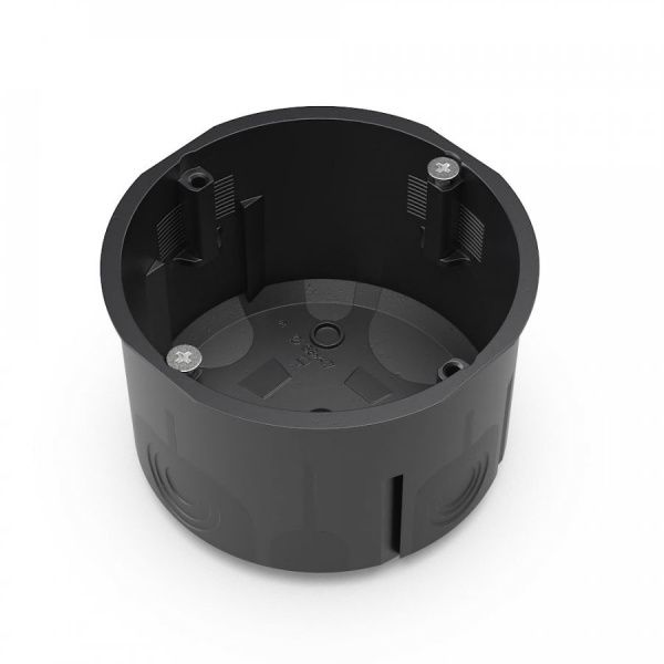 Коробка установочная 60-0710-9005С двухкомпонентная для сплошных стен чёрная 68х47 (210шт/кор) Коробка установочная 60-0710-9005С двухкомпонентная для сплошных стен чёрная 68х47 (210шт/кор)