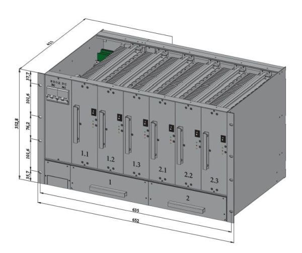 Корзина ВДК-— (170-230)/230В-300А-8U Корзина ВДК-— (170-230)/230В-300А-8U