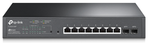 TP-Link SG2210MP, Omada™ 10-Port Gigabit Smart Switch with 8-Port PoE+ TP-Link SG2210MP, Omada™ 10-Port Gigabit Smart Switch with 8-Port PoE+
