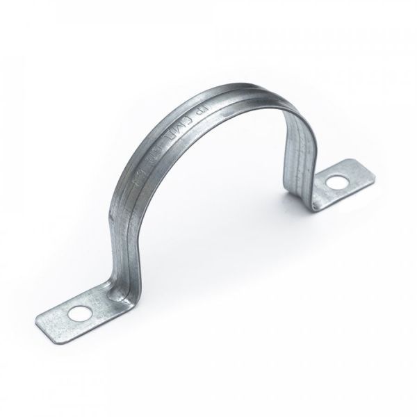 Скоба металлическая двухлапковая усиленная противопожарная СМДУ d60-63 мм отв. d 6,5 мм (50шт/200шт уп/кор) Скоба металлическая двухлапковая усиленная противопожарная СМДУ d60-63 мм отв. d 6,5 мм (50шт/200шт уп/кор)