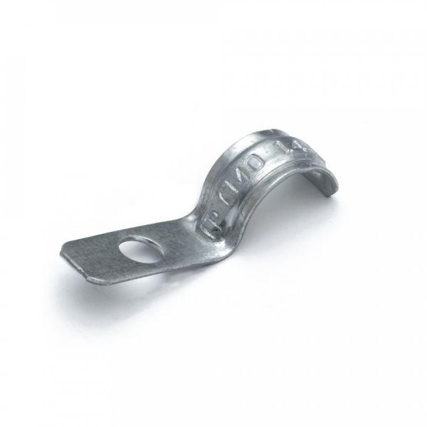 Скоба металлическая однолапковая усиленная противопожарная СМОУ d14-15 мм отв. d 6,5 мм (100шт/2000шт уп/кор) Скоба металлическая однолапковая усиленная противопожарная СМОУ d14-15 мм отв. d 6,5 мм (100шт/2000шт уп/кор)