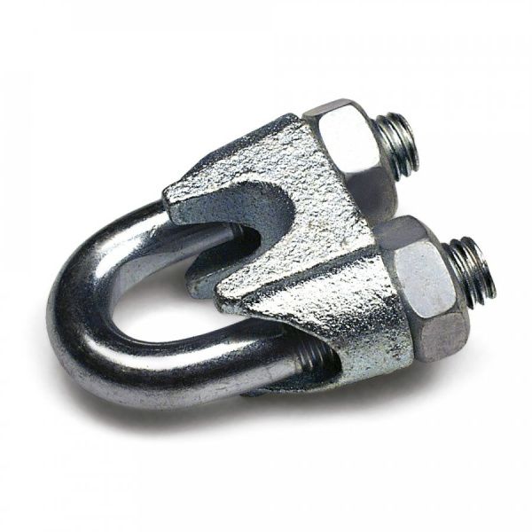 Зажим троса одинарный D4мм тип "Слоник" DIN 741 (100 шт/уп) Зажим троса одинарный D4мм тип "Слоник" DIN 741 (100 шт/уп)