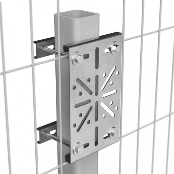Комплект крепление монтажной пластины к опорам ограждений AISI 304 Комплект крепление монтажной пластины к опорам ограждений AISI 304