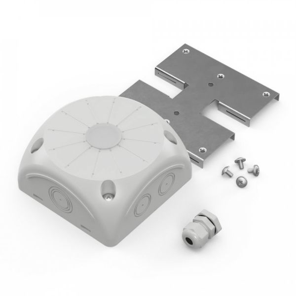 Коробка распределительная 60-0500-П-КВ для видеокамер двухкомпонентная безгалогенная (HF) серая 100х100х50 с пластиной и каб. вводом Коробка распределительная 60-0500-П-КВ для видеокамер двухкомпонентная безгалогенная (HF) серая 100х100х50 с пластиной и каб. вводом