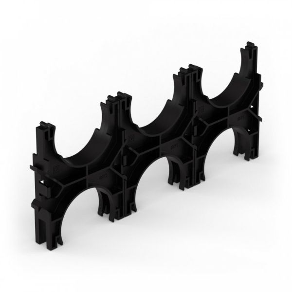 Кластер для двустенных труб d75 мм, тройной, двухсторонний (25 шт/кор) Кластер для двустенных труб d75 мм, тройной, двухсторонний (25 шт/кор)