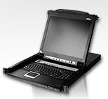 ATEN 19" 8-Port PS/2-USB VGA Single Rail LCD KVM Switch ATEN 19" 8-Port PS/2-USB VGA Single Rail LCD KVM Switch