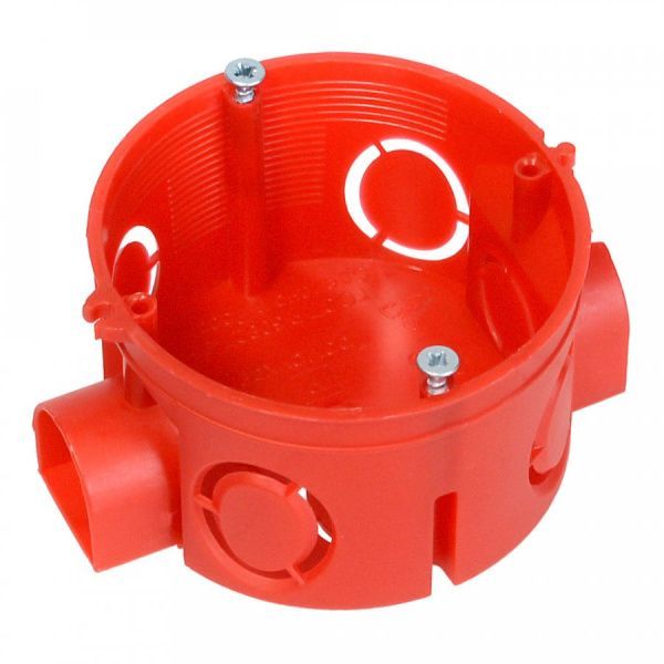 Коробка установочная 80-0500С безгалогенная (HF) 68х42 с саморезами (224шт/кор) Коробка установочная 80-0500С безгалогенная (HF) 68х42 с саморезами (224шт/кор)