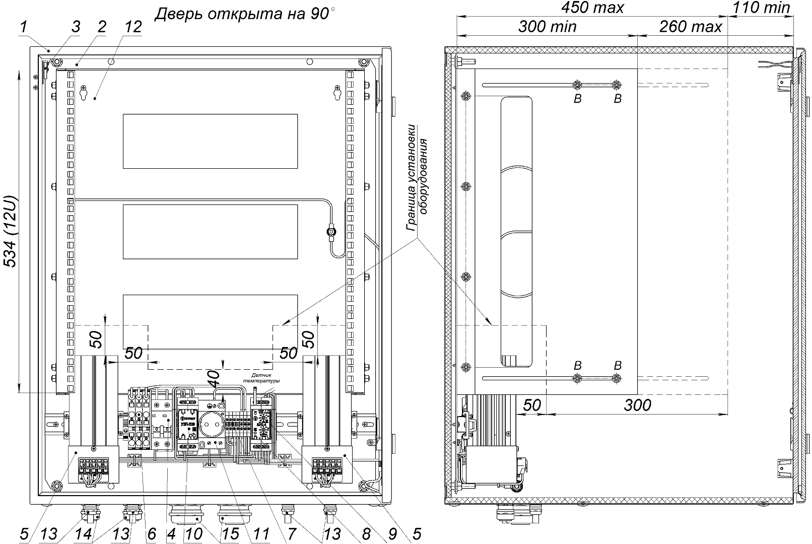 Термошкаф (600х760х600мм, -60°С) ТШ-9. Изображение 1 Устройство термошкафа ТШ-9