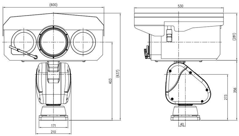 Интегрированная система дальнего наблюдения серии «СИГМА» DWT-IS-C4152D-T625/225D-LRF6. Изображение 1 DWT-IS-C4152D-T625/225D-LRF6-2