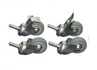 Комплект роликов с тормозами, нагрузка до 140 кг Комплект роликов с тормозами, нагрузка до 140 кг