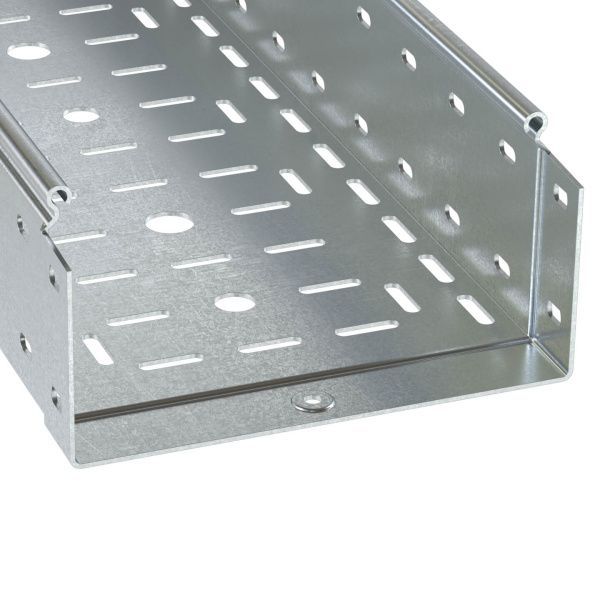 Лоток перфорированный 150х100 L 2000 толщ. 1,2 мм, горячеоцинкованный