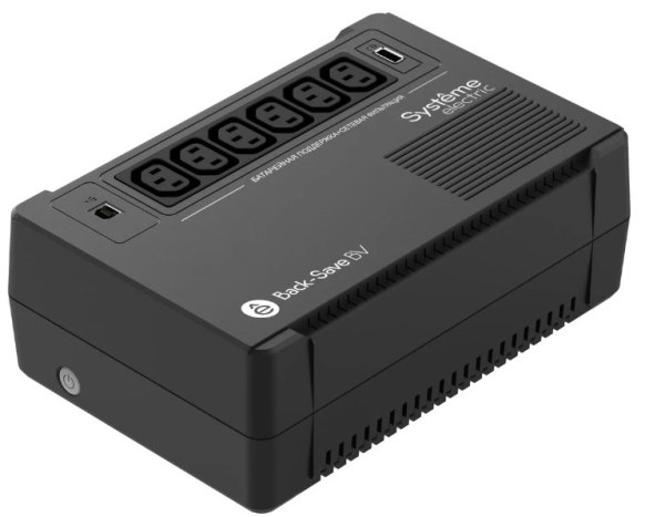 Systeme Electric Back-Save, 600VA/360W, 230V, Line-Interactive, AVR, 6xC13 Outlets, USB charge(type A), USB