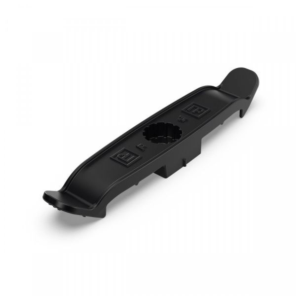 Держатель плоского кабеля двусторонний для прямого монтажа на 4 места в гофроящике чёрный (770 шт/кор)