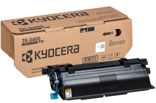 Kyocera Тонер-картридж TK-3400 для ECOSYS PA4500x/PA5000x/PA5500x/PA6000x/MA4500x/MA4500fx (12500 стр.)