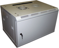 Шкаф настенный серии Pro, 3-секционный, 12U 600x600, стеклянная дверь