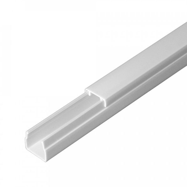 Кабель-канал белый 2-й замок 12х12 мм (120м/уп)